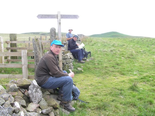 A nice one of Paul on the English/Scottish border